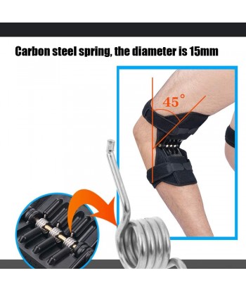 2PCS Knee Booster Joint Support Knee Pads Patella Knee Strap Tibial Booster