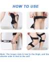 2PCS Knee Booster Joint Support Knee Pads Patella Knee Strap Tibial Booster