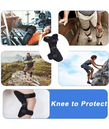 2PCS Knee Booster Joint Support Knee Pads Patella Knee Strap Tibial Booster