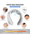 Neck Massager Intelligent Portable Cordless Neck Massager with Heat Pulse, 6 Modes 15 Levels Deep Tissue Trigger Point Massage