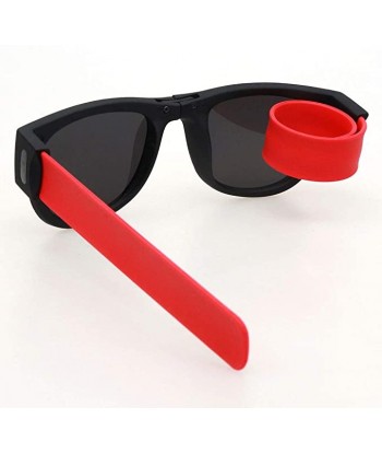 Folding Wrist Sunglasses Men Women Foldable Wristband Slappable Glasses