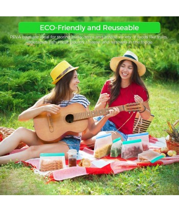 16 Pack Reusable Food Storage Bags for Lunch, Fruits, Vegetables, Home