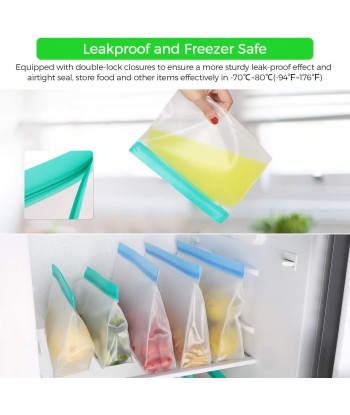 16 Pack Reusable Food Storage Bags for Lunch, Fruits, Vegetables, Home