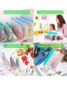 16 Pack Reusable Food Storage Bags for Lunch, Fruits, Vegetables, Home