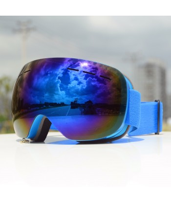 Adult ski goggles big spherical glasses cocaine myopia/HX06 double anti-fog