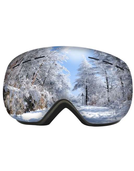 Adult ski goggles big spherical glasses cocaine myopia/HX06 double anti-fog