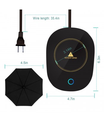 Mug Warmer Coffee Warmer with Automatic Shut Off to Keep Temperature Up to 131℉/ 55℃