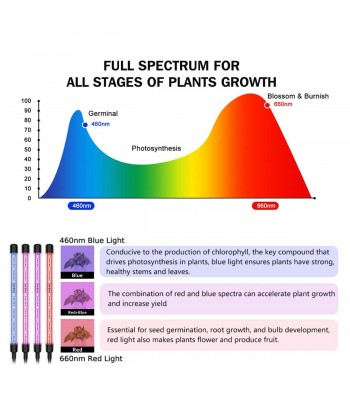 Grow Light, Plant Lights for Indoor Plants with Wireless Remote Control, Auto ON&Off Full Spectrum Plant Lights