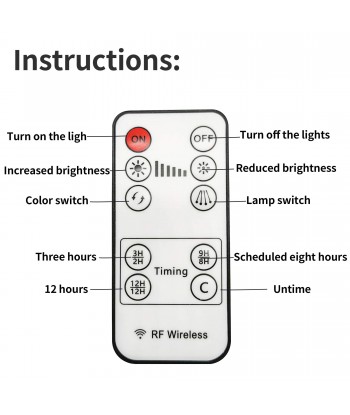 Grow Light, Plant Lights for Indoor Plants with Wireless Remote Control, Auto ON&Off Full Spectrum Plant Lights