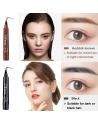 3PCS Black Eyebrow Pen - Waterproof Microblading Eyebrow Pencil,Long Lasting