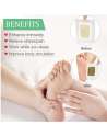 Foot Pads - (60Pads) Ginger Foot Pads for Better Sleep and Anti-Stress Relief, Pure Natural Bamboo Vinegar and Ginger Powder