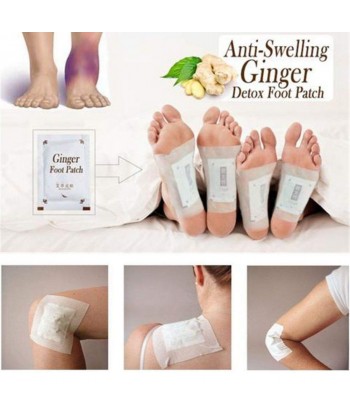 Ginger Foot Pads to Promote Blood Circulation & Metabolism, Pain & Tiredness Relief, Improve Sleep 足贴(10pcs-Ginger)