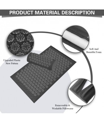 Acupressure Mat for Back Pain Relief,Acupressure Mat Large Help for Muscle Relaxation