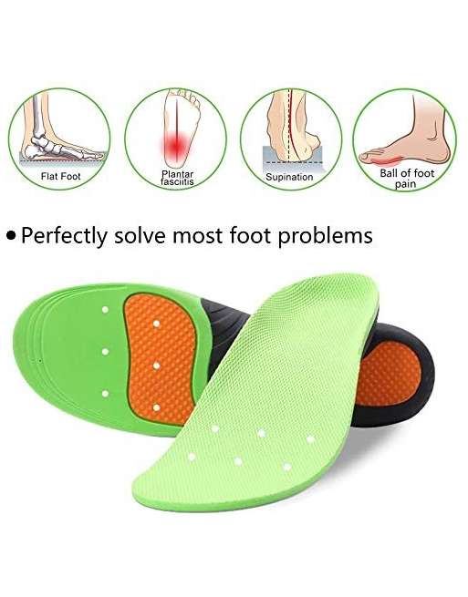 Plantar Fasciitis Arch Support Insoles for Men and Women Shoe Inserts