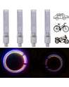 Senjwarm WATERPROOF LED WHEEL LIGHTS - BICYCLE WHEEL LIGHTS BIKE WHEEL LIGHT CAP LED TIRE VALVE CAP WITH BATTERY MOUNTAIN ROAD