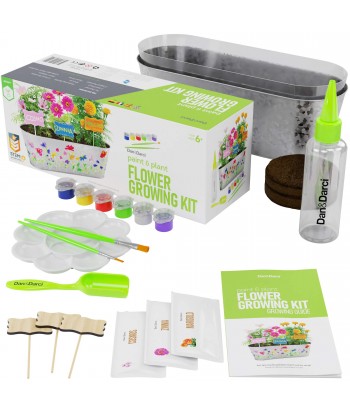 Paint & Plant Flower Growing Kit - Kids Gardening Science Gifts for Girls and Boys Ages 4 5 6 7 8 9 10 11