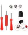 Valve Core Tool Set with 20Pcs Valve Cores 10Pcs  Valve Tool Dual Single Head Valve Core Remover Tire Repair Tool