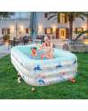 SENJWARM Inflatable Swimming Pool for Kids 82" x 55" x 23" Kids Pool Kiddie Pool Above Ground Backyard Garden Outdoor Indoor