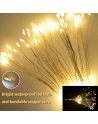 SENJWARM 4 Pack Firework Lights Led Copper Wire Starburst String Lights 8 Modes Battery Operated Fairy Lights with Remote