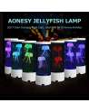 SENJWARM Electric Jellyfish Tank Table Lamp with 2 Silicone Jelly Fish, LED Lava Lamps with Color Changing Mood Lights