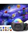 SENJWARM Planet Star Projector Night Light, Planets Projection, 3 in 1 LED Ocean Wave Galaxy Starry Night Light Projector