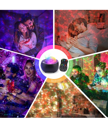 SENJWARM Planet Star Projector Night Light, Planets Projection, 3 in 1 LED Ocean Wave Galaxy Starry Night Light Projector