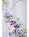 SENJWARM Artificial Flowers African Violet Purple Roses 25pcs Real Looking Fake Roses