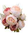 SENJWARM Vintage Artificial Peony Silk Flowers Bouquet Home Wedding Decoration