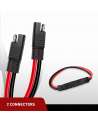 10 AWG SAE Extension Cable SAE to SAE Extension Cable [2 Pack ] DC Power Automotive Extension Cord Quick Connect