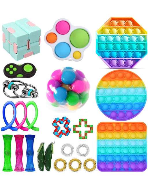 SENJWARM Fidget Pack, Fidget Toys Pack Cheap Fidget Toys Sensory Fidget Toys Set for Kids Adults