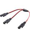 SAE Connector SAE DC Power Automotive Adapter Cable Y Splitter 1 to 2 SAE Extension Cable 14AWG 12inch/30cm