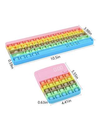 Squeeze Toy Push Pop Bubble Keyboard Mouse Calculator Set Lettered Fijet Toy Push Pop Bubble Stress Relief Infinite Bubble Wrap