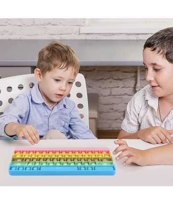 Squeeze Toy Push Pop Bubble Keyboard Mouse Calculator Set Lettered Fijet Toy Push Pop Bubble Stress Relief Infinite Bubble Wrap