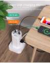 Surge Protector Power Strip Tower - 12 Widely Outlets with 4 USB Ports (1 USB C)