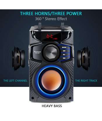 Bluetooth Speakers, Wireless Speaker with Impressive Sound, Rich Bass