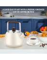 Tea Kettle Stovetop Modern Whistling Tea Kettle Surgical Stainless Steel