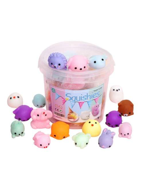 Squishies Squishy Toy 24pcs Party Favors for Kids Mochi Squishy Toy moji Kids