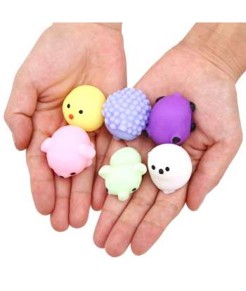 Squishies Squishy Toy 24pcs Party Favors for Kids Mochi Squishy Toy moji Kids
