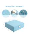 DerBlue Jewelry Case Jewelry Box for Women Two-Layer Lint Jewelry