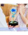 SENJWARM Blue Colorful Artificial Flower Rose Gift,Light Up Rose Flowers Gift