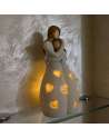 SENJWARM Gifts for Mom from Daughter - Candle Holder Statue W/ Flickering Led Candle