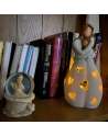 SENJWARM Gifts for Mom from Daughter - Candle Holder Statue W/ Flickering Led Candle