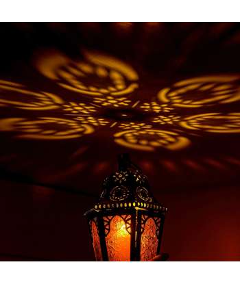 SENJWARM Ramadan Candle Lantern, Vintage Decorative Hanging Lantern for Home Outdoor Patio