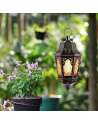 SENJWARM Ramadan Candle Lantern, Vintage Decorative Hanging Lantern for Home Outdoor Patio
