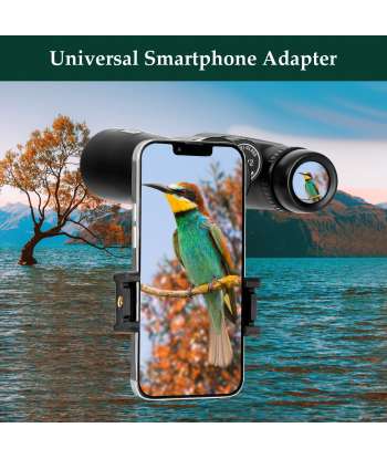 SENJWARM 12x42 HD Binoculars for Adults with Upgraded Phone Adapter, Tripod and Tripod Adapter