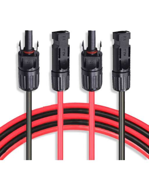 10AWG Solar Extension Cable Wire 10 Feet Solar Panel Adaptor Cable with MC4-Female and Male Connector 10AWG Solar Extension Cable Wire 10 Feet Solar Panel Adaptor Cable with MC4-Female and Male Connector