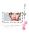 Car Visor Vanity Mirror Car Makeup Mirror with LED Lights for Car Truck SUV Rear View Mirror Sun-Shading Cosmetic Mirror