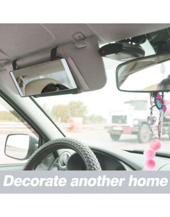 Car Visor Vanity Mirror Car Makeup Mirror with LED Lights for Car Truck SUV Rear View Mirror Sun-Shading Cosmetic Mirror