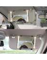 Car Visor Vanity Mirror Car Makeup Mirror with LED Lights for Car Truck SUV Rear View Mirror Sun-Shading Cosmetic Mirror