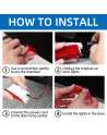 4 pcs Car door light logo for Mercedes Benz, SENJWARM LED Car Door welcome Light projection